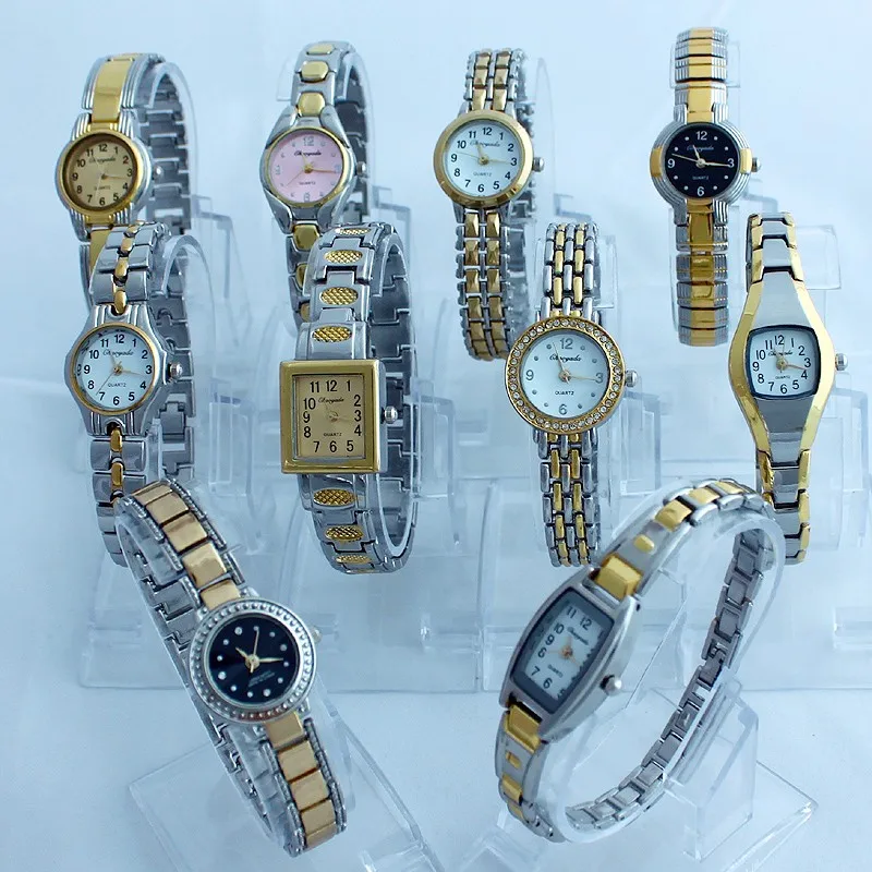 10pcs Mixed Bulk Lot Luxury Brand Lady Watches Women Wristwatches Magic Women Bracelet Watch Ladies Wrist Watch Female JBT1 gold bangle watches for ladies