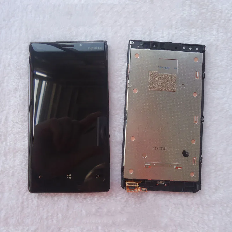 

Tested AAAA For Nokia Lumia 920 Black LCD Display Touch Screen Digitizer Bezel Frame Full Assembly