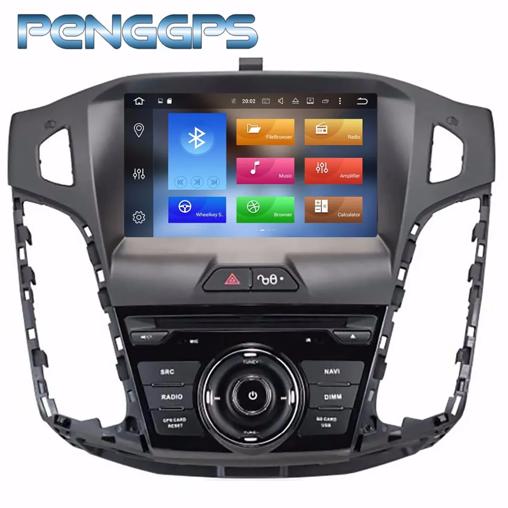 Автомагнитола 2 Din на Android 8 1 с DVD плеером для Ford Focus III 2012 2013 2014 GPS навигация