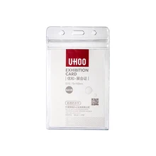 ПВХ работы футляры для идентификационных карт прозрачность имя держатель для карт YH6658