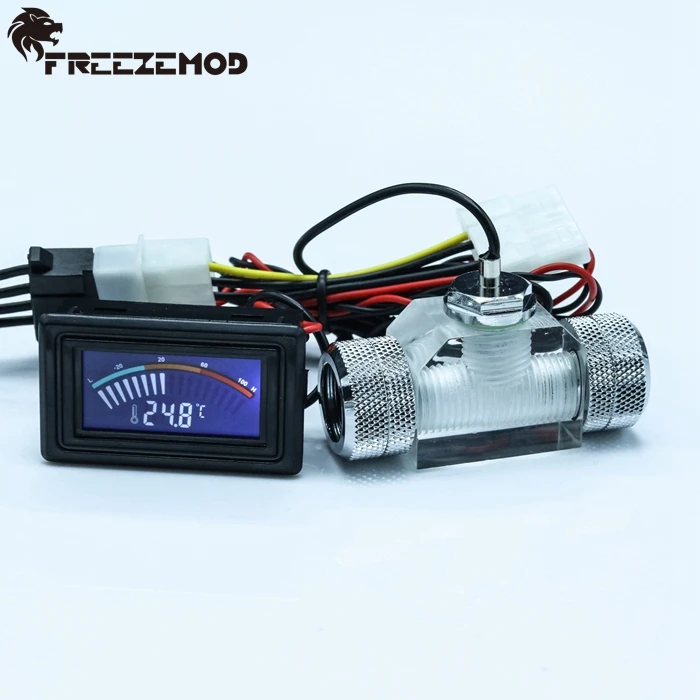 

FREEZEMOD LED version 3-way with fittings + thermometer set computer water cooling .WDXS-STN