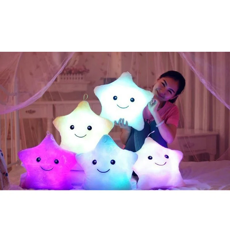 Buy Skyleshine Star Luminous Pillow With Led Light Glow In The Dark Soft Plush