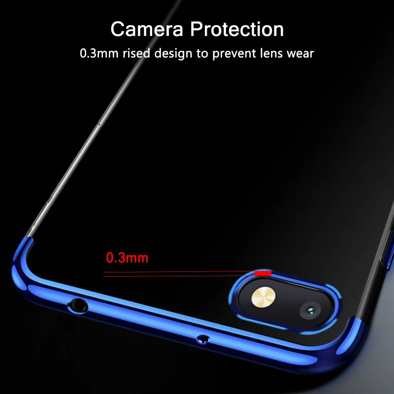 Прозрачный чехол для Xiaomi Redmi 6A Бампер Тонкий Platint прозрачный ТПУ силиконовый 6 A
