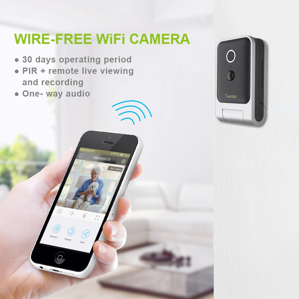 Freecam 720P Full HD Mini IP Camera Cloud One way talk CCTV Camera