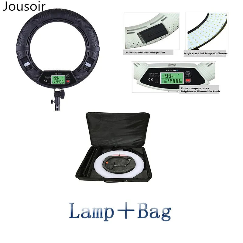 Yidoblo FE-480II Bi-color Photo Studio Ring светильник Светодиодная лампа для освещения видео Lamp Day
