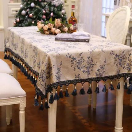 New Tassel Table Cloth Rectangular Edge Table Covers for home Decoration Towel Home Textile Decorative Table Cloth
