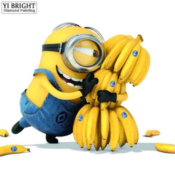 

Full Square/Round Drill 5D DIY Diamond Painting"Cartoon man banana"3DEmbroidery Cross Stitch Mosaic Rhinestone Decor Gift JCC