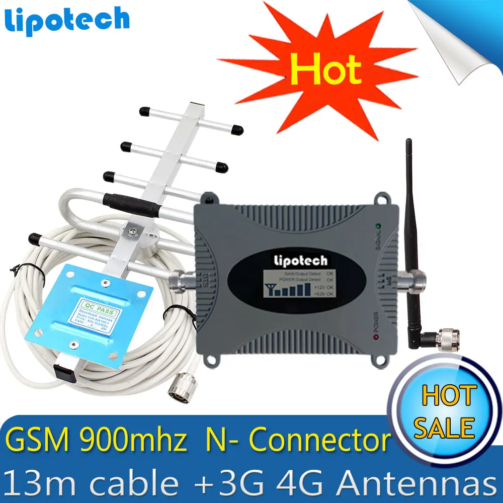 Усилитель мобильного сотового сигнала Lintratek GSM 900 МГц 2G ретранслятор телефона с