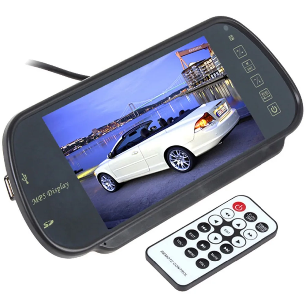 7 дюймовый цветной TFT LCD MP5 автомобильный зеркальный монитор заднего вида
