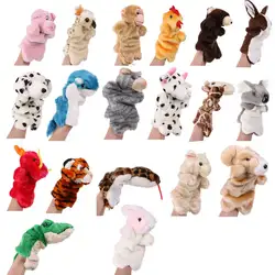 Мультфильм животных куклы для театра марионеток для маленьких мальчиков и девочек Storytelling Tool кухонное полотенце для рук крышка Куклы Дети