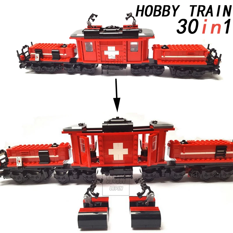 

Technical Series The Hobby Train model Set Educational Building Blocks Bricks compatible legoINGly Toys for children Gifts