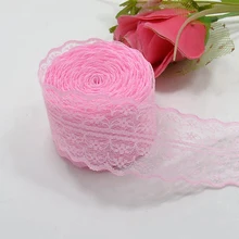 Embroidered Net Lace Trim Ribbon 4 5cm Band Party Wedding Favor DIY Strap Decor