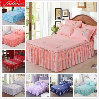

Pink Bed Skirts Adult Child Girl Bed Linen Single Twin Full Queen King Size Bedspreads 150x200 180x200 180x220 200x230 Bed Cover
