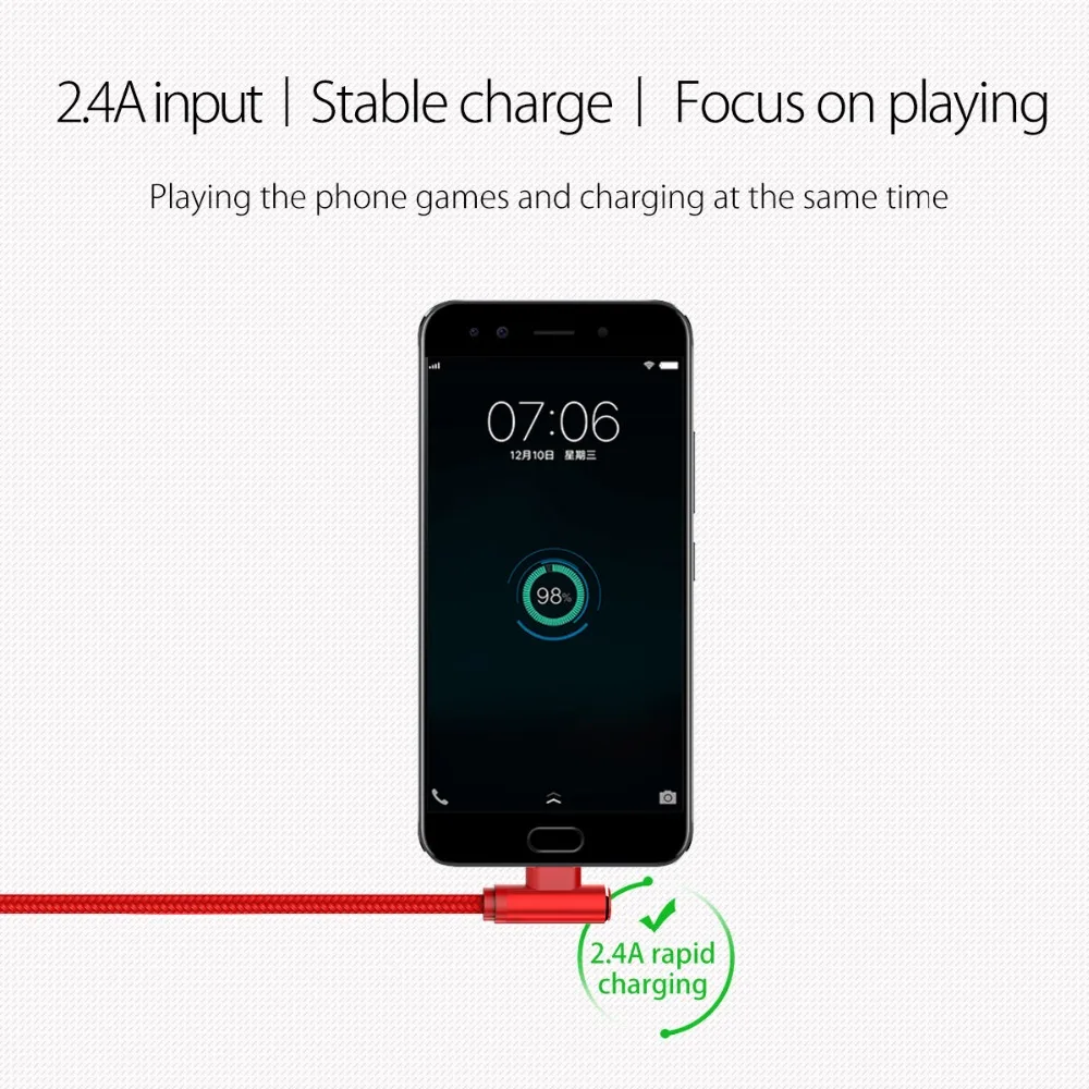 ORICO USB Type C кабель для быстрой зарядки Samsung Note 8 S8 Mi A1 Xiaomi Мобильный телефон зарядное