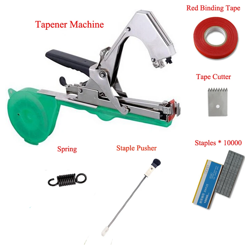 Ветка связывает огурец мускадин ленточный инструмент лоза стволовых фруктов Tapetool Tapener виноград помидор багажник рука связывания Кол питомник