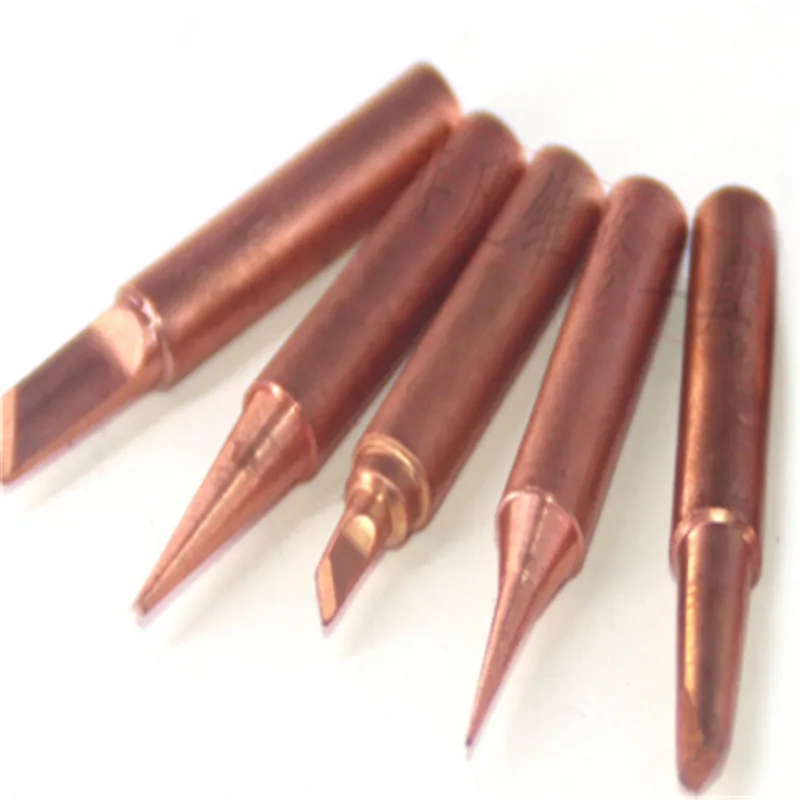 Mix type 900M-T DIY pure copper Soldering tip welding sting For Hakko 936 FX-888D Saike 909D 852D+ 952D Mix type 900M-T DIY pure copper Soldering tip welding sting For Hakko 936 FX-888D Saike 909D 852D+ 952D