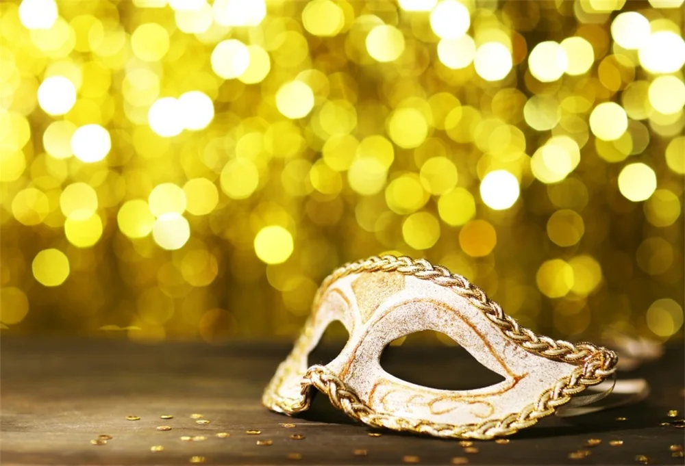 

Laeacco Light Bokeh Magical Mask Children Photographic Backgrounds Customized Photography Backdrops For Photo Studio