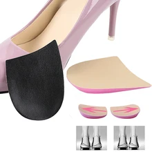 1 пара гелевых подушечек для обуви, ортопедические подушечки для обуви из искусственной кожи, поддержка свода стопы для коррекции плоскостопия