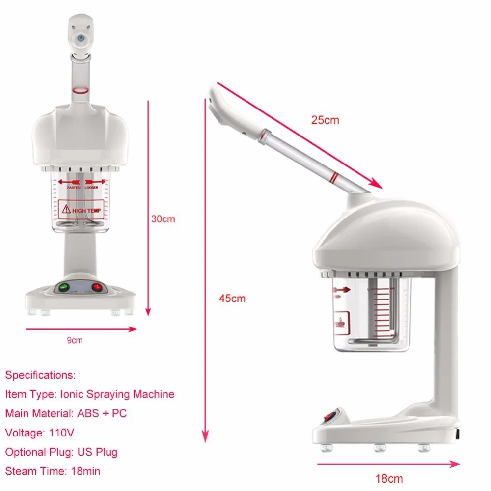 Advanced Ionic Spraying Machine Facial Thermal Steamer Salon Home Spa Ozone Steaming Face Skin Lifting Whiten Beauty Skin Care spraying machine yt2300 tile professional latex painting oil based paint spraying machine