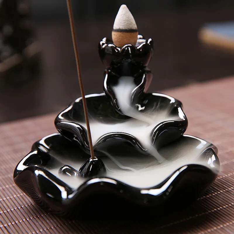 New Creative Home Decor Backflow Stick Incense Burner Ceramic Censer Home Decoration Use In Home Teahouse