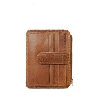 

Vintage Genuine Leather Real Cowhide Oil Wax Men's Short Wallet Wallets Purse Credit Card Holders For Man