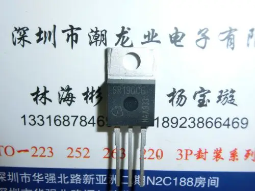 

5Pcs IPP60R190C6 6R190C6 TO-220
