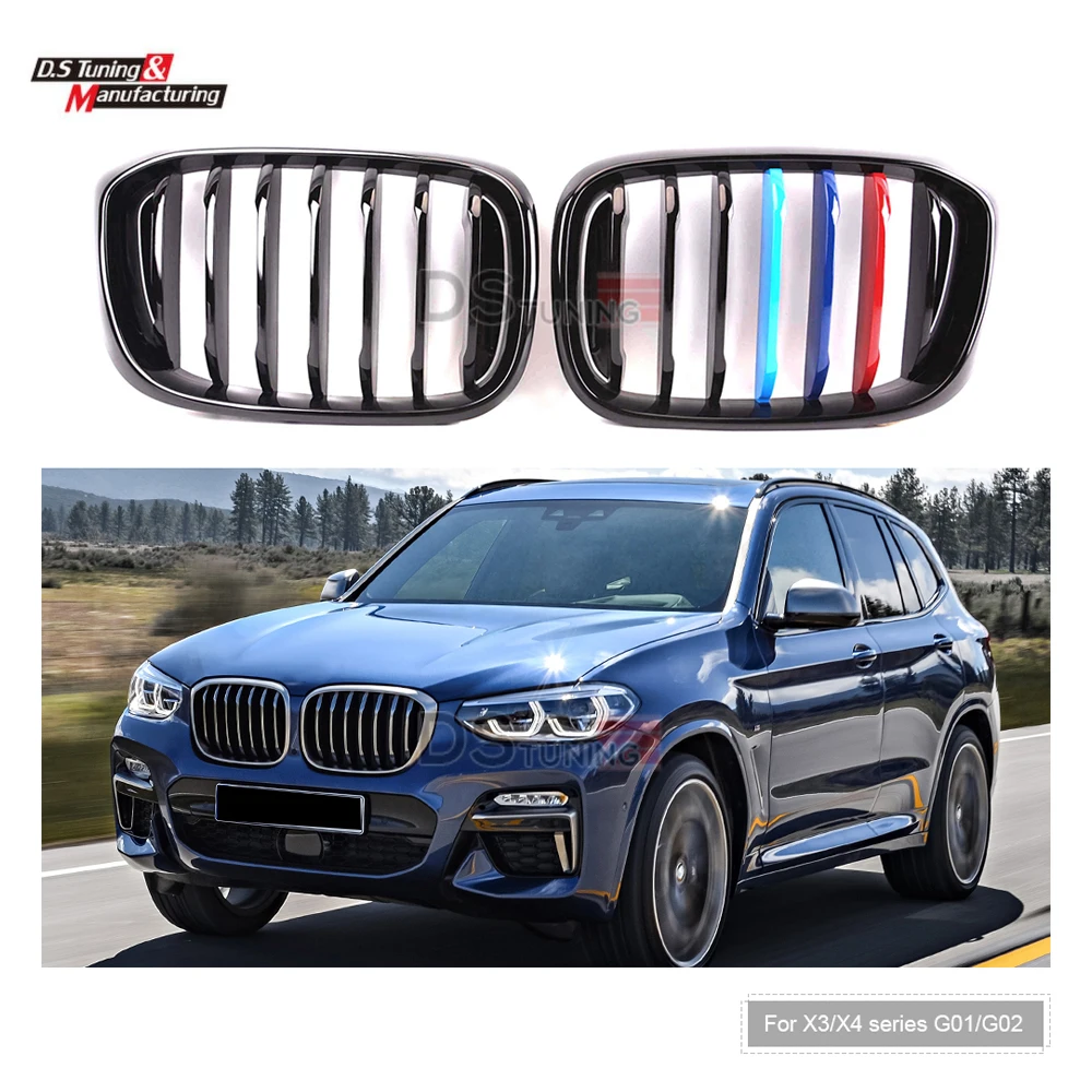 

Front Car Grille For BMW X3 X4 Series G01 G02 Single Line Racing Grills 2018-IN