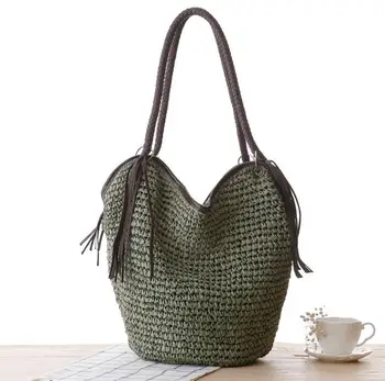 

bag again 022617 new hot female paper straw bag lady large tote