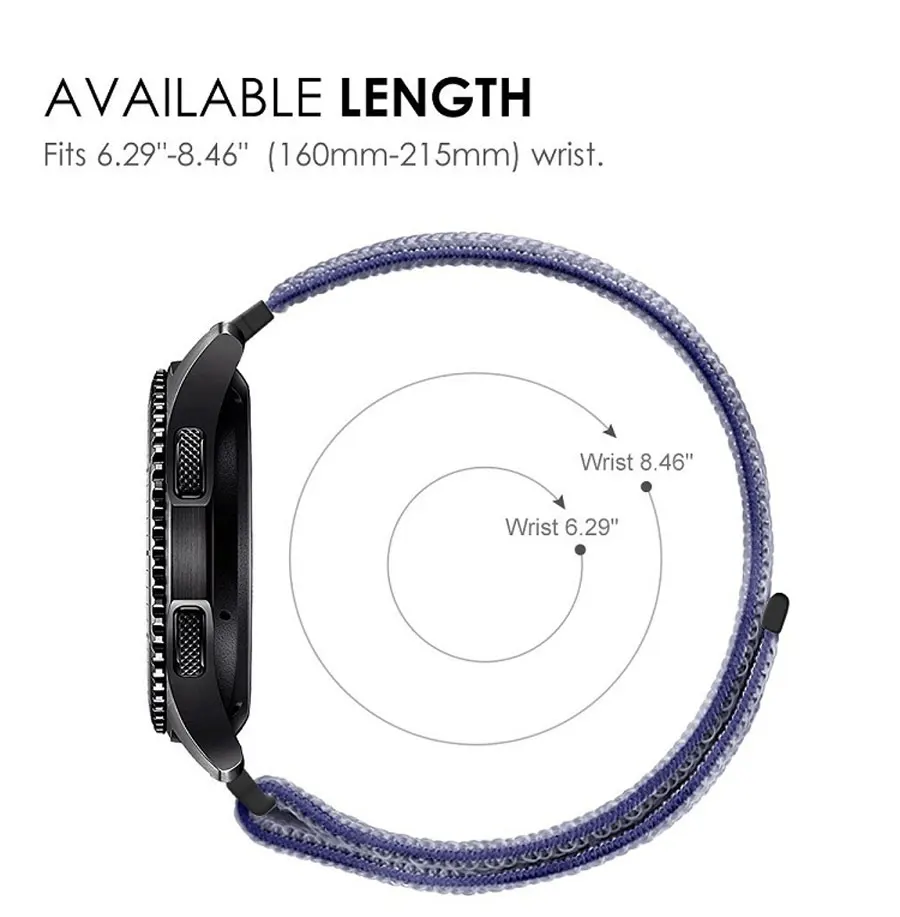 Gear S3 для samsung galaxy watch 46 мм 42 мм S 3 Frontier нейлон amazfit gtr 47 мм huawei watch gt ремешок 20 мм часы браслет ремешок 22 мм для часов