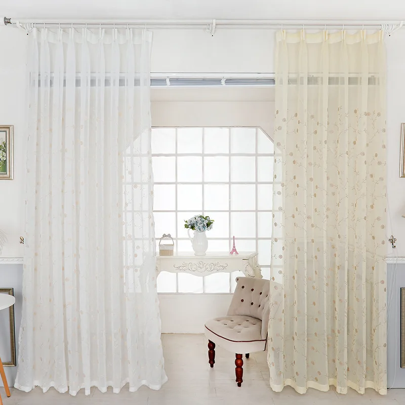 

American Pastoral embroidery Tulles for Living Dining Room Bedroom