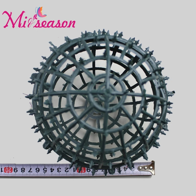 Plastic ball base Dia15cm Round Flower Frame DIY Balls Grass Ball For Wedding Home Decoration Flower Ball Stand Frame