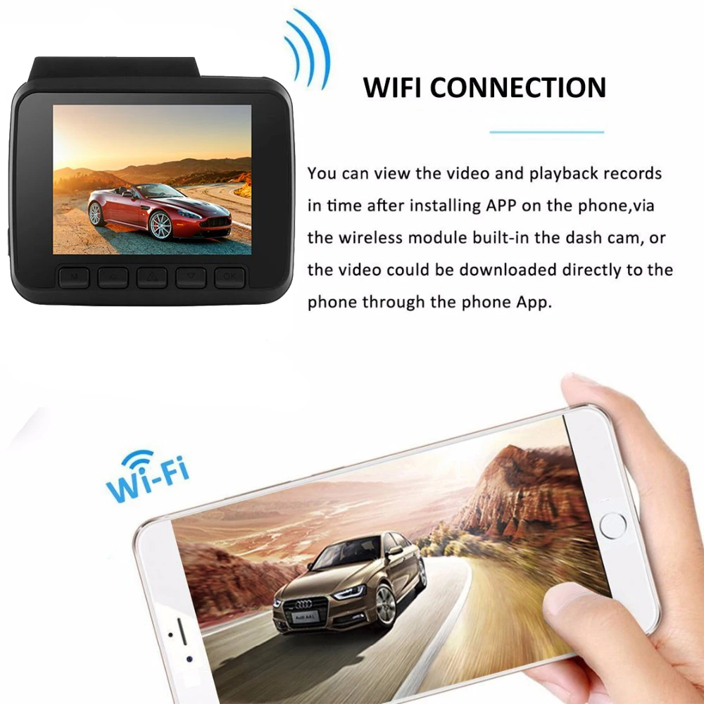 Bluavido 4K Автомобильный видеорегистратор Full HD 2160P видеокамера ночного видения GPS