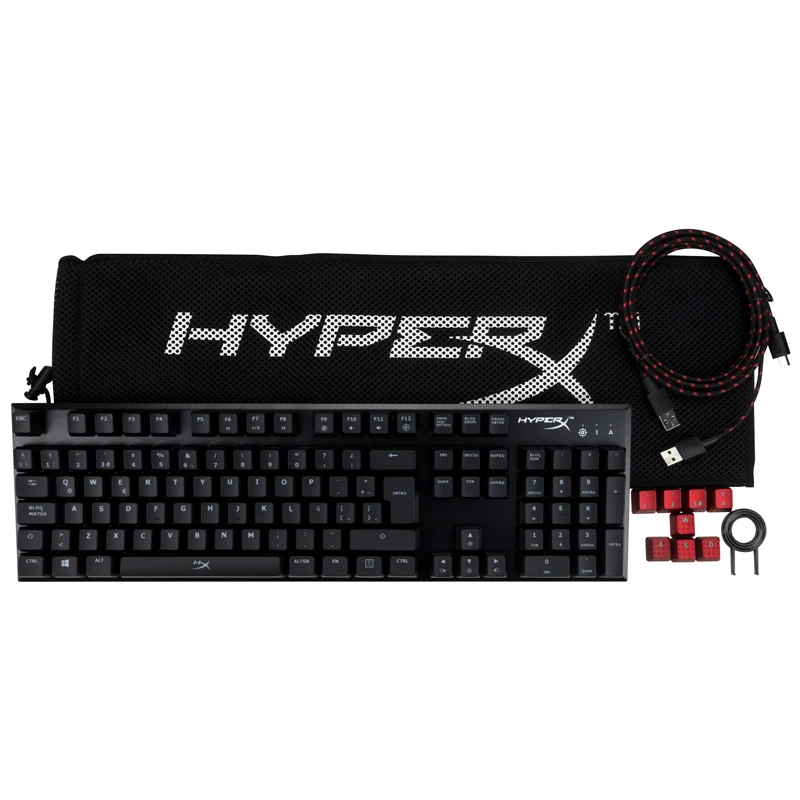 Механическая клавиатура Kingston HyperX сплав FPS с usb портом для зарядки прочная