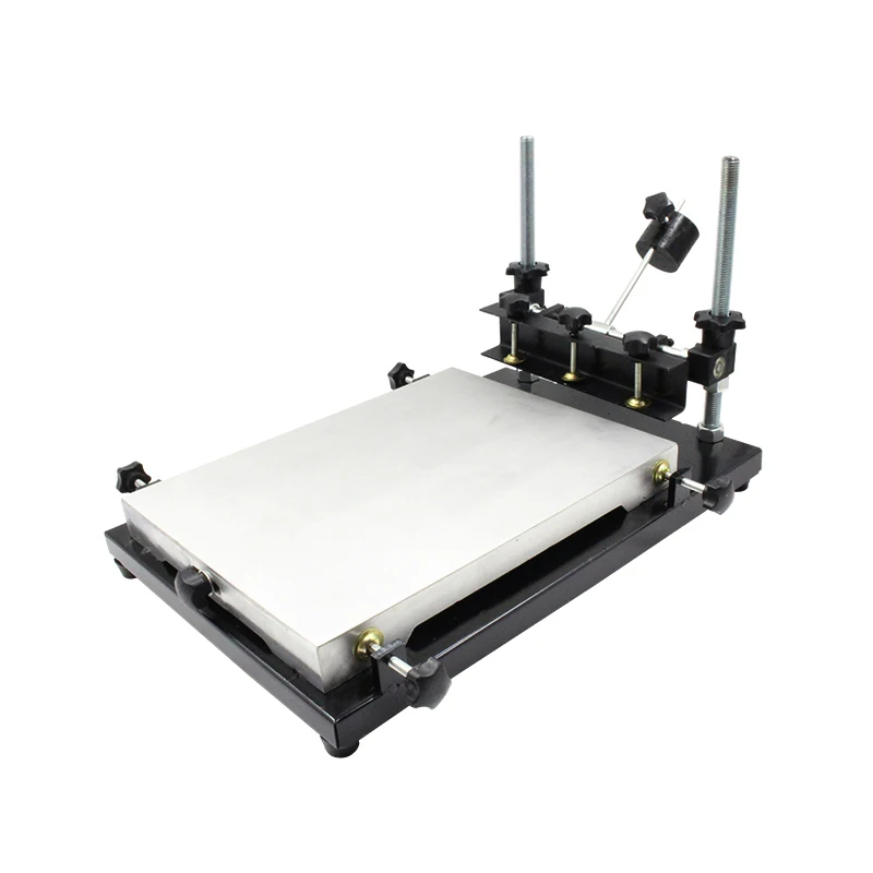 Настольная Ручная регулировка Шелковый стол для трафаретной печати машина для чтения клея и пасты трафарет принтер BGA инструмент для ремонта
