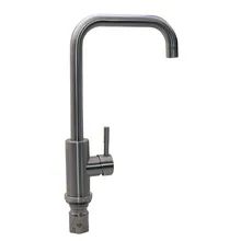 1 pcs Kitchen faucet Wash basin faucet Sink faucet 304 stainless steel Seven-character type hot and cold 360 degree rotation