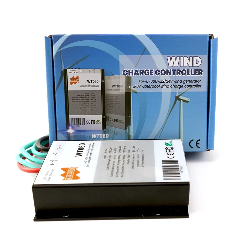 400 Вт 500 Вт 600 Вт 12/24V ветряной турбины контроллер заряда IP67 из водонепроницаемого материала с высокой эффективностью и самое лучшее рассеивание тепла