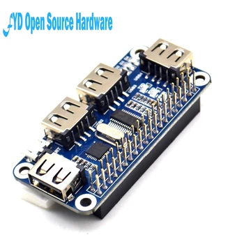 

1pcs Raspberry Pi 4B/3B Zero W USB to Ethernet RJ45 Network Port USB HUB Hub Splitter