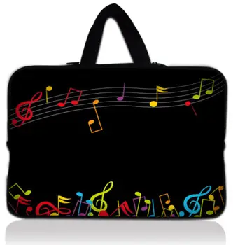 

Musical note Zipper Laptop Sleeve Case For Macbook Laptop AIR PRO Retina 11" 12" 13" 14" 15" 15.6 17 inch Notebook Bag