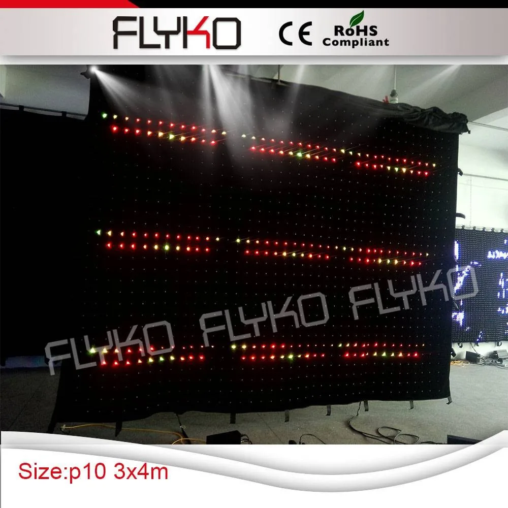 Cortina de Vídeo com Luz Versão de Tecido 3 em 1 Dmx de Fundo com Controle Vídeo Chinês Sensual Cortina Rgb Macio Portátil dj Led 7 3 em 1 macio portátil dj dmx de fundo com controle