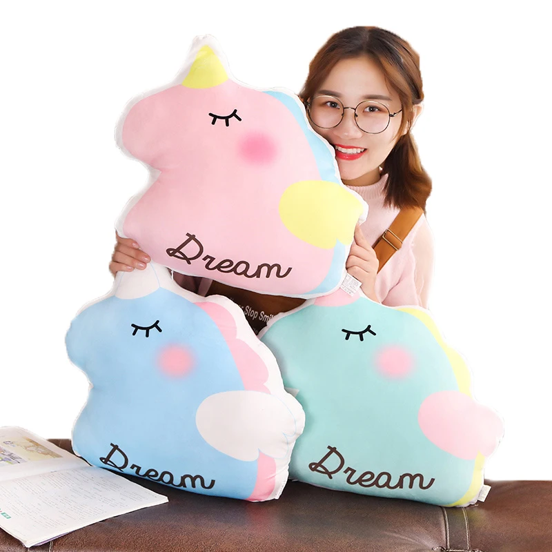 

New Anime Style Unicorn Pillow Plush Toy Sofa Cushion Home Decoration Children's Toy Gift