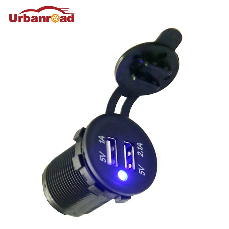 Синее зарядное USB устройство для мотоцикла лодки автомобиля мотоцикла|socket car|usb