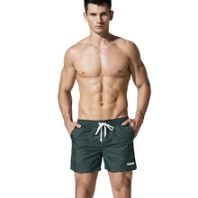 DESMIIT Пляжные штаны 3 точки сплошной цвет Бег Свободные отдых на берегу моря Шорты плавание Шорты мужские пляжные шорты