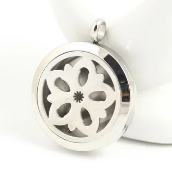 

Stainless Steel perfume pendant Essential Oil Diffuser Perfume Locket Pendant Necklace