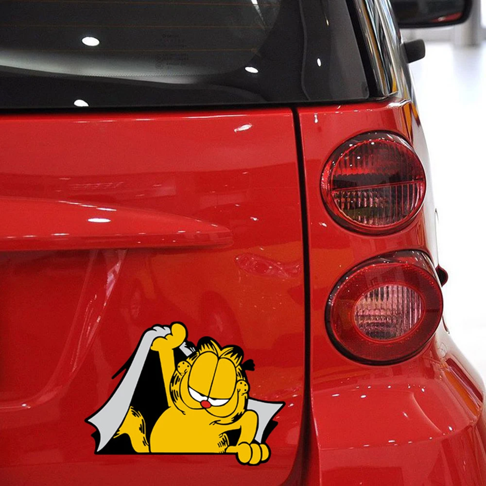 Aliauto Mobil Styling Kartun Garfield Lucu Mobil Sticker Dan Decal