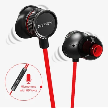 

Plextone G15 Earphone For Phone 3.5mm Wired In Ear Bass Sports Earbuds Gaming Headset With Microphone MIC For Computer Gamer PS4