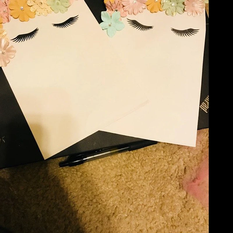 Eyelash Beauty makeup Party  Vinyl Sticker Decor