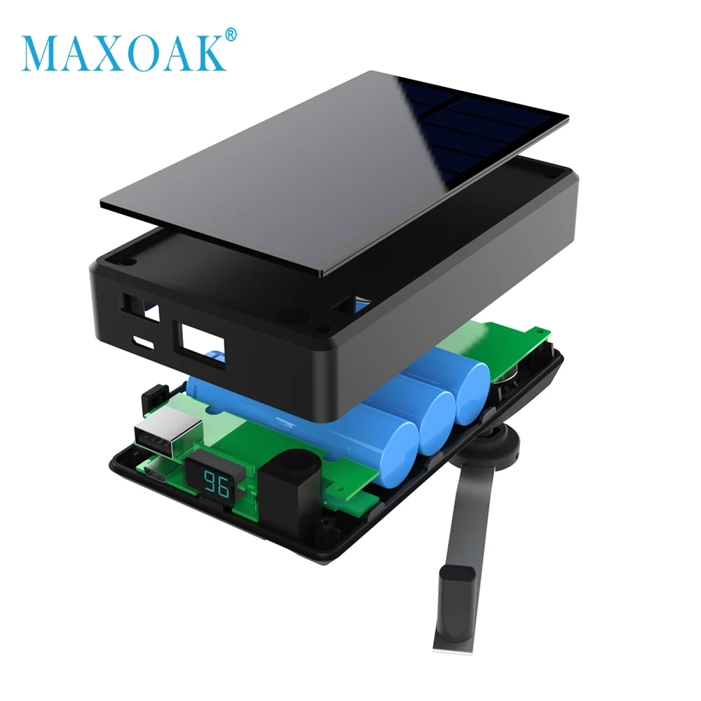 MAXOAK 7800mAh Solar Power Bank Portable Hand Crank Generator External Battery Solar Charger for Smartphone GoPro Camera Tablet MAXOAK 7800mAh Solar Power Bank Portable Hand Crank Generator External Battery Solar Charger for Smartphone GoPro Camera Tablet
