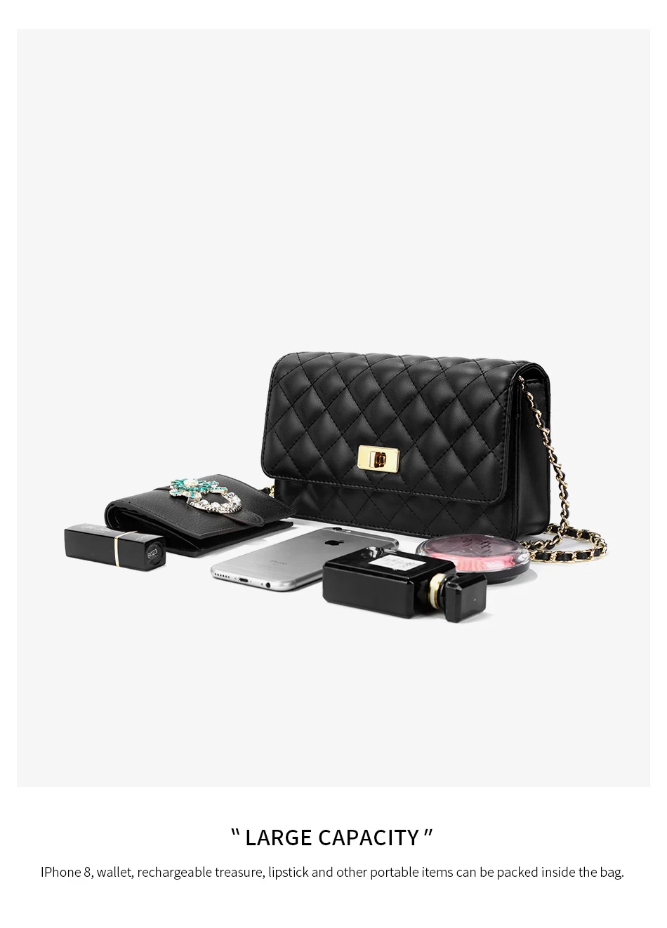couro para mulher pequena crossbody messenger bag
