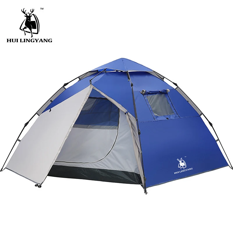 

outdoor camping Tents beach speed open pop up tent family Large throw outdoor automatic tents waterproof hiking 3-4 persons