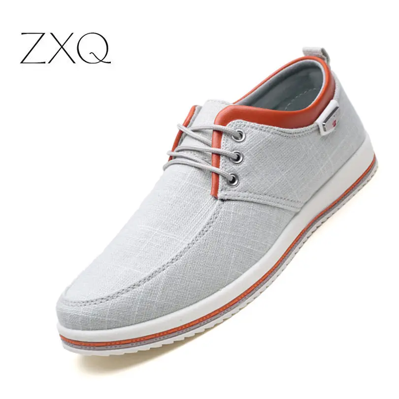 Brand Shoes Men Large Sizes 39-46 Mens Shoes Casual Lace Up Fashion Flats Sneakers Men Black Shoes Comfortable Male Footwear